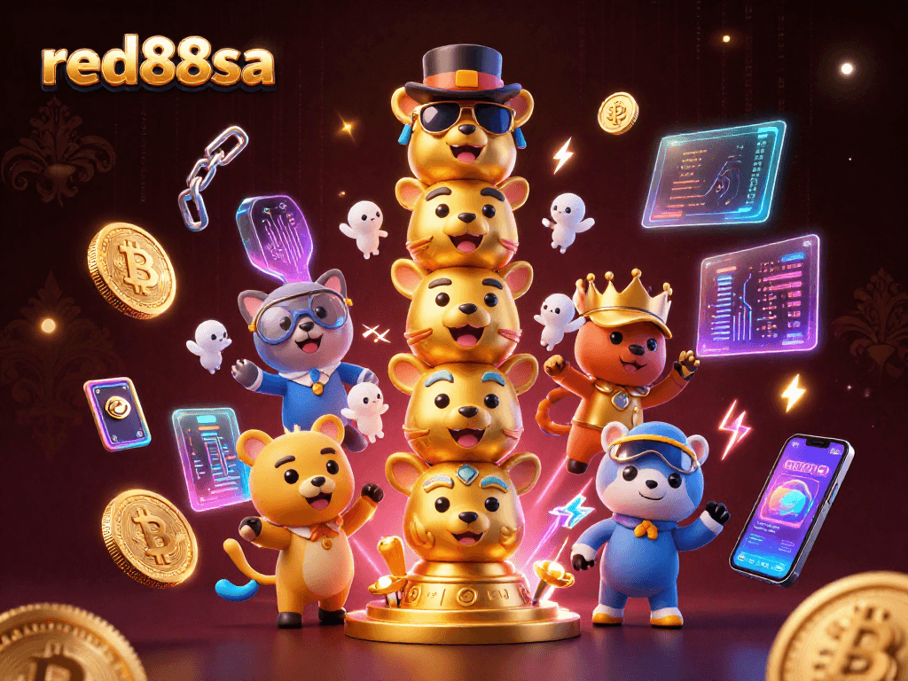 Engage with red88sa and explore vibrant 3D casino elements surrounded by crypto innovations.