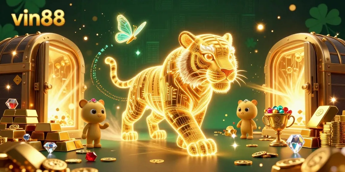 Experience thrilling games at vin88 with magical golden energy and dazzling casino treasures.