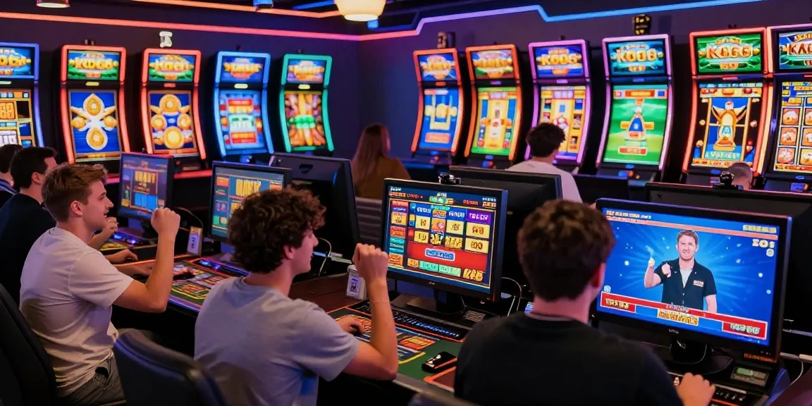 KO66 online gambling experience with players enjoying diverse games and vibrant visuals.