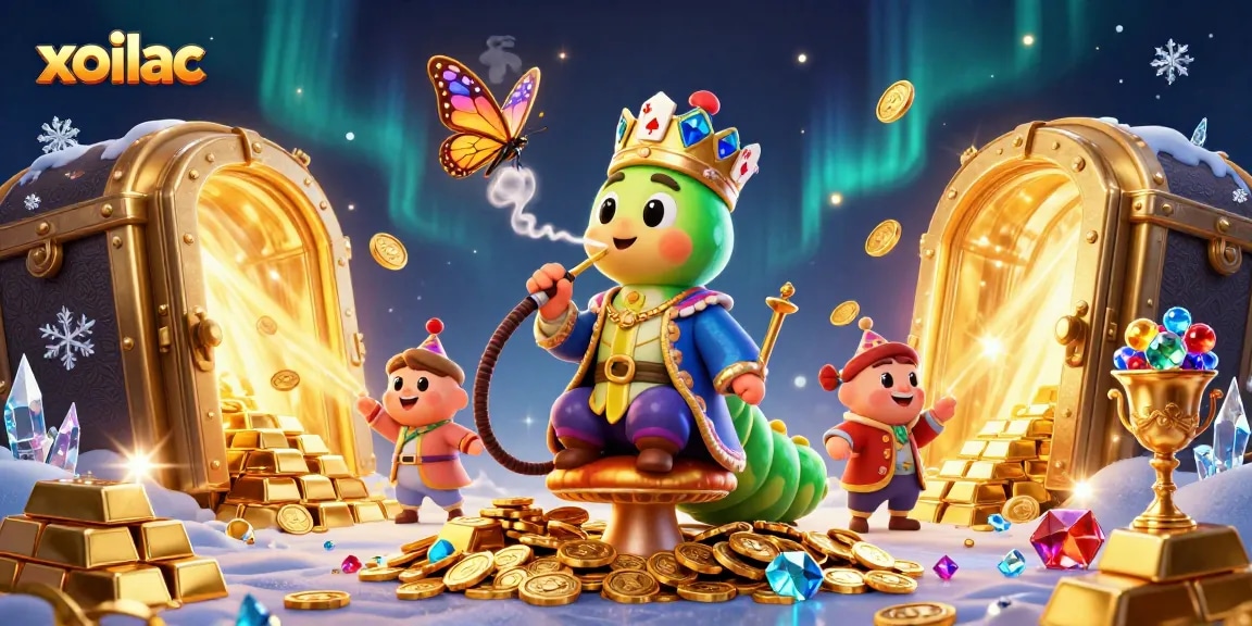 Experience thrilling gameplay with xoilac's vibrant 3D render of exciting casino elements and characters.
