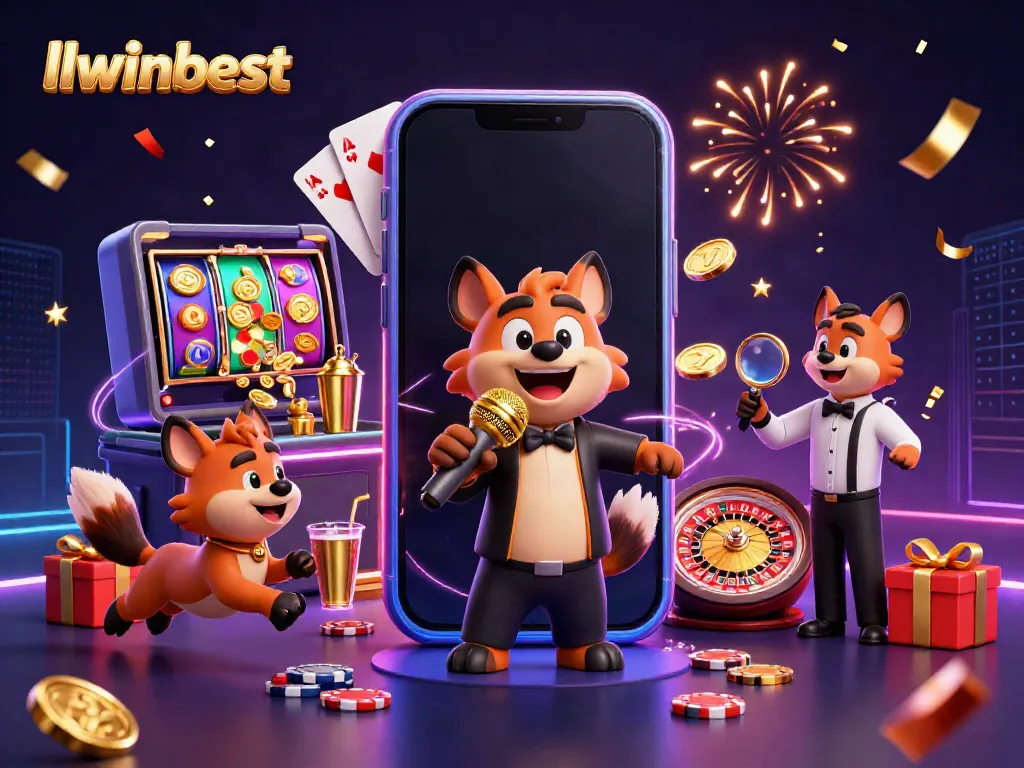 Experience vibrant casino excitement with llwinbest as hyenas perform comedy, mixing drinks, and checking IDs.