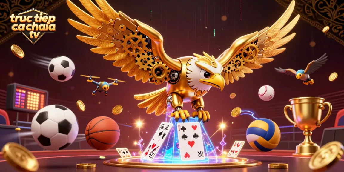 Experience truc tiep ca khia tv while diving into a vibrant 3D illustration of sports betting excitement.