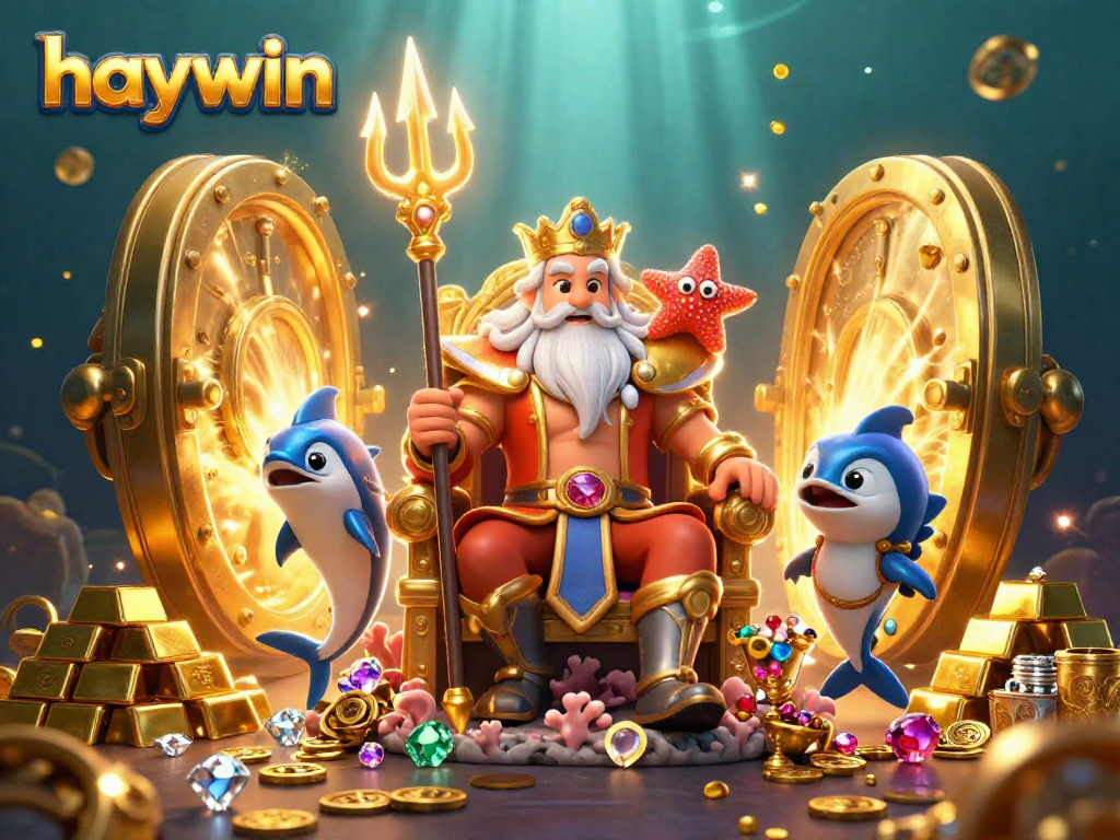 Experience a thrilling adventure at Haywin casino, featuring vibrant treasures and a dynamic underwater scene.