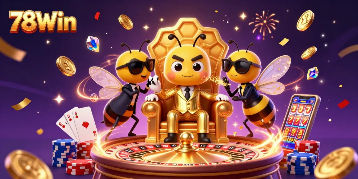 Experience the thrilling world of 78Win with vibrant casino action and enchanting characters.