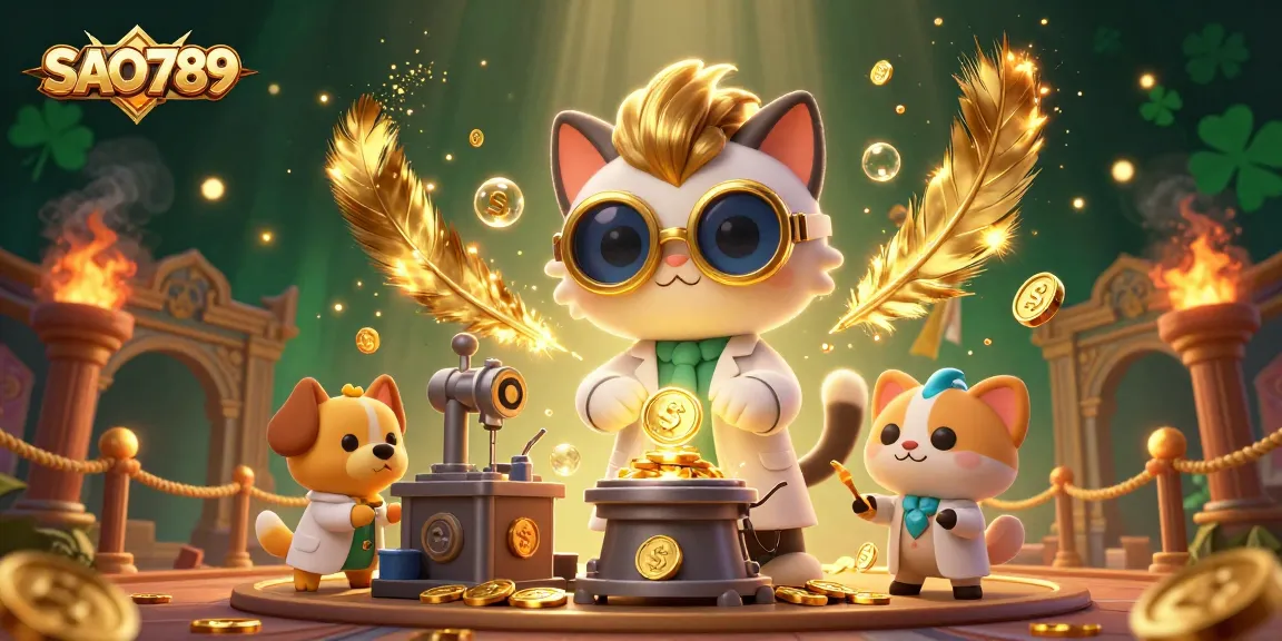 Shoot for fortunes at SAO789 with vibrant slots, featuring playful characters in an exciting casino environment.