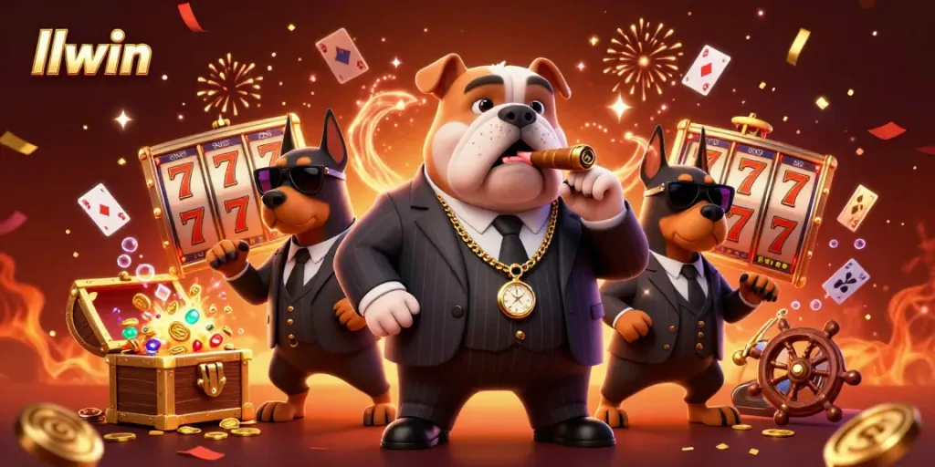 Join the fun at llwin with a captivating casino scene featuring exciting slots and characters.