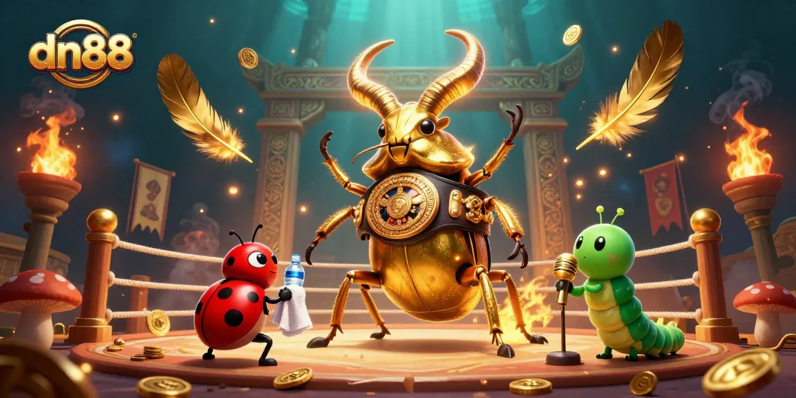 Engage in thrilling action at dn88 with a lively 3D casino scene featuring vibrant characters and game elements.