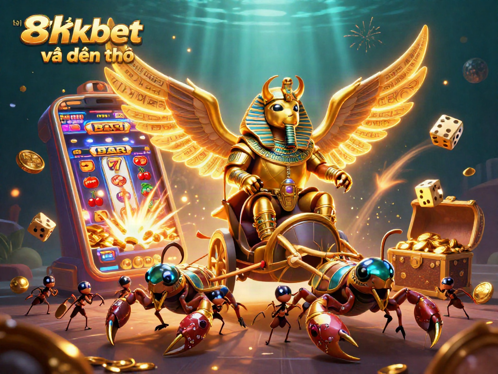Experience the excitement at 8xbet về điện thoại with vibrant casino characters and thrilling game elements.