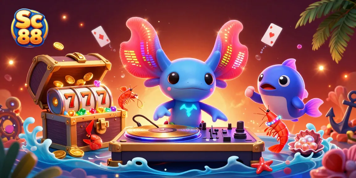 Experience Sc 88's exhilarating slots with vibrant characters and colorful gems!