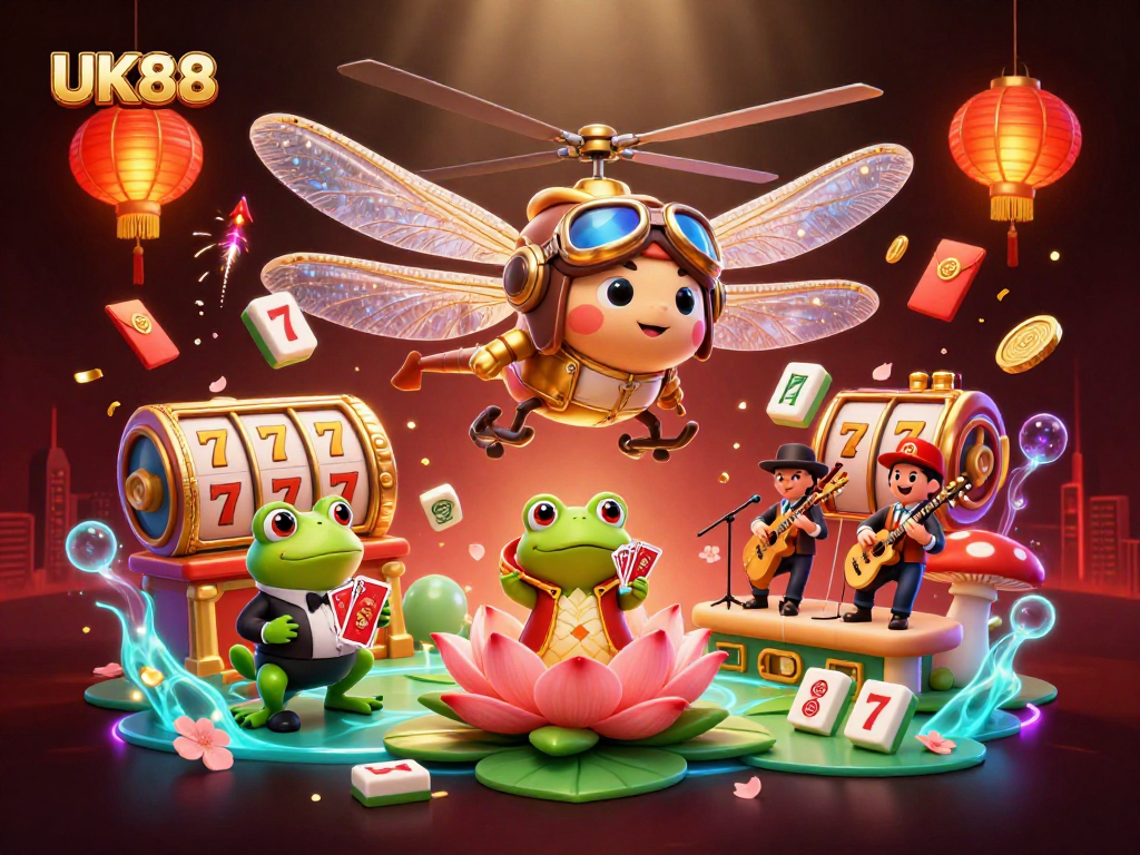 Experience the vibrant gaming world of UK88 featuring magical elements and casino excitement.