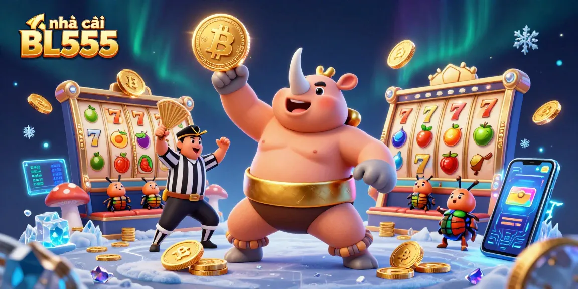 Engage with nhà cái BL555 by enjoying slots and winning strategies in a vibrant 3D scene.