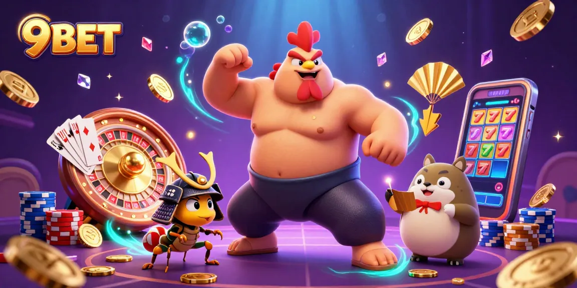 Engage in thrilling gameplay at 9 BET with dynamic casino action featuring exciting characters and vibrant elements.