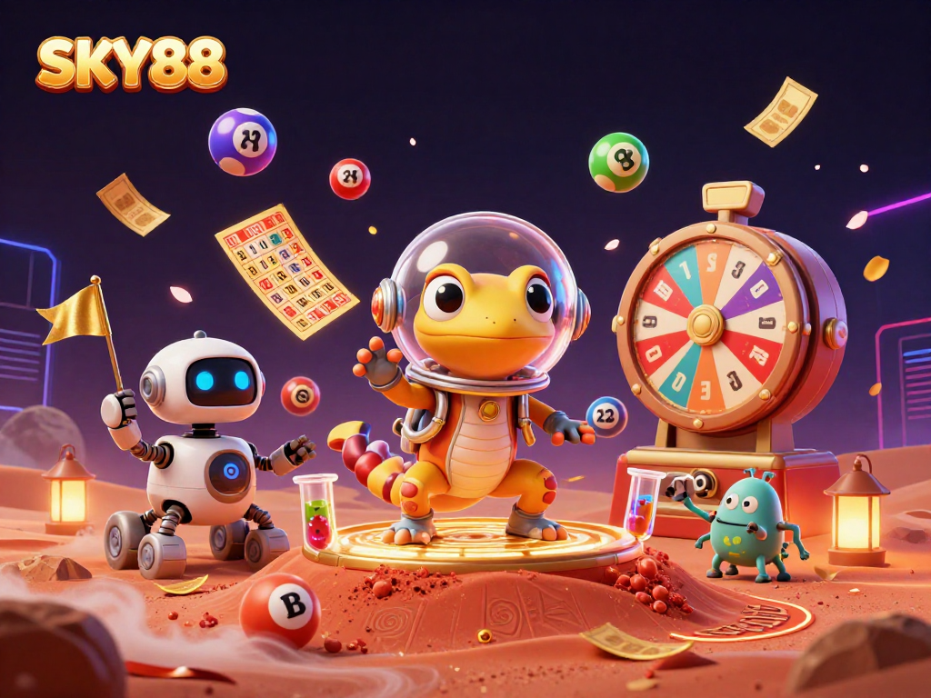 SKY88 offers immersive gambling experiences with vibrant visuals of the casino world.