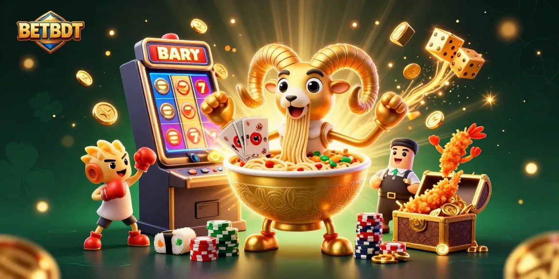 Experience colorful gambling with BETBDT's dynamic characters and exciting casino elements in this high-stakes scene.