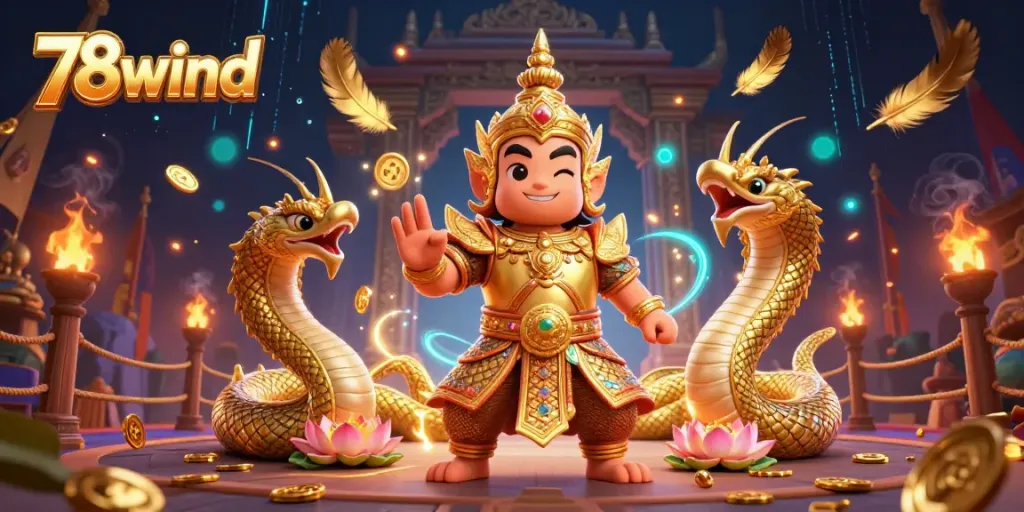 Engage in thrilling gameplay at 78wind with vibrant colors, intricate characters, and dynamic casino elements.