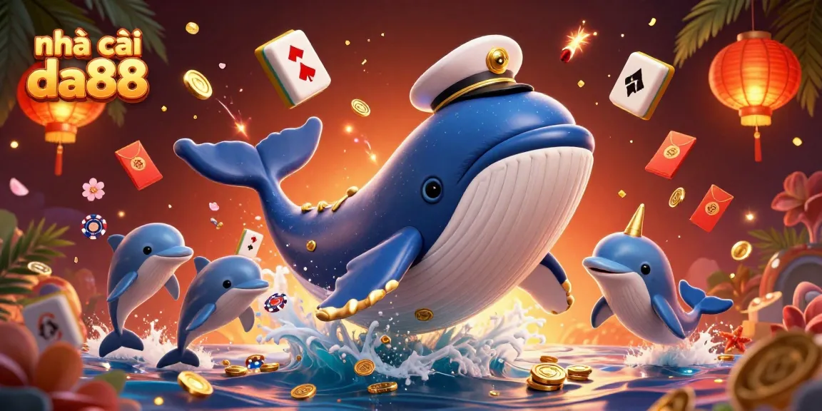 Experience thrills at nhà cái da88 with a vibrant 3D casino scene full of joyful creatures and dynamic elements.