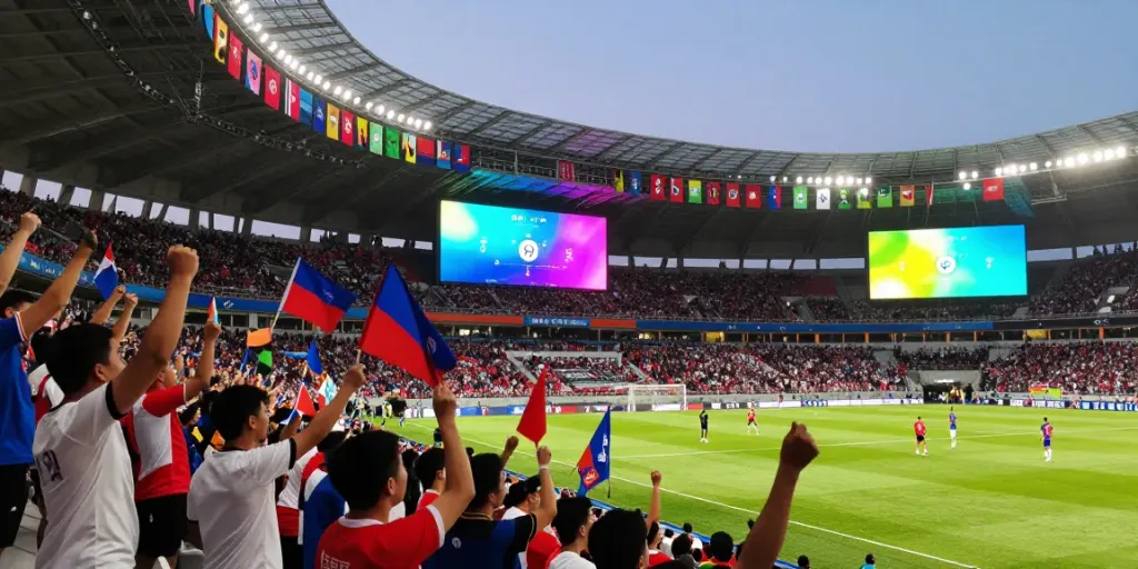 Exciting live soccer match at SocoliveKZ, showcasing passionate fans and players.