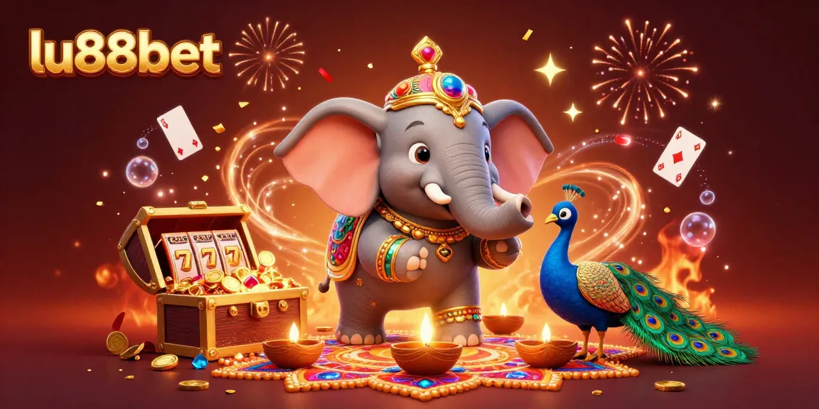 Experience thrilling jackpots at lu88bet with an ultra-detailed casino scene featuring vibrant elements.