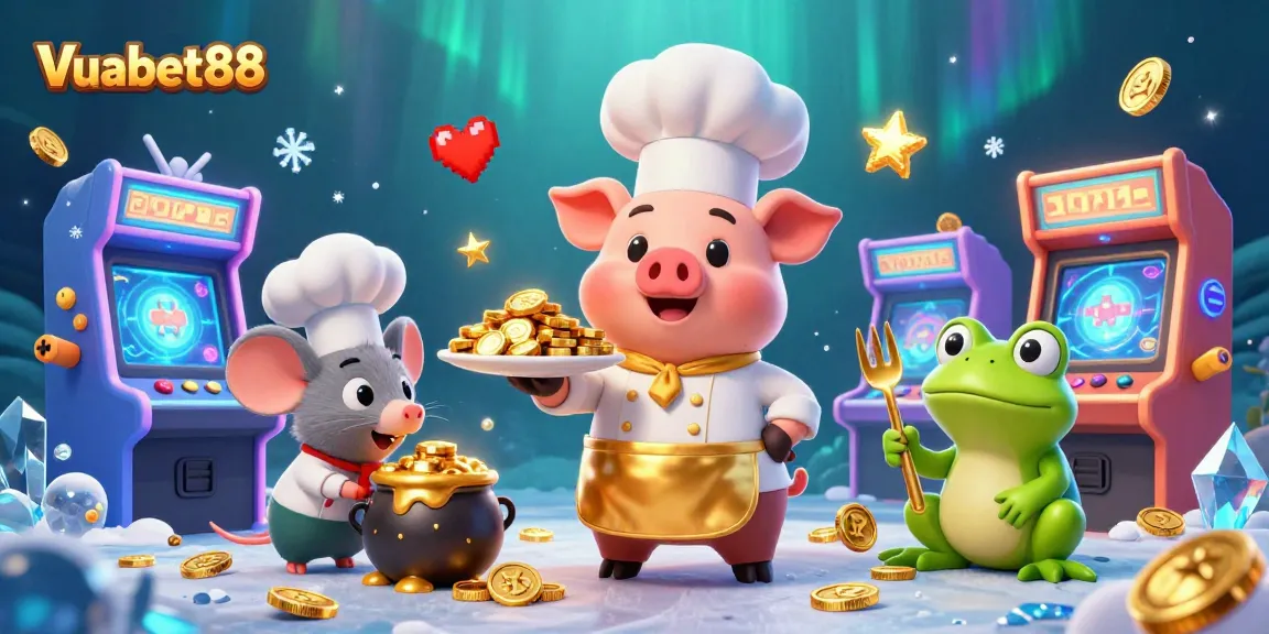 Win big at Vuabet88 with an exciting 3D cartoon casino scene filled with vibrant gaming energy.