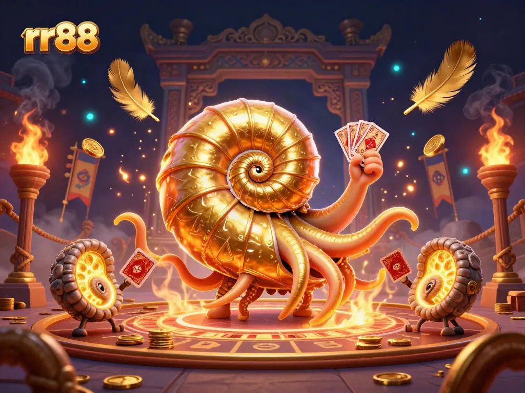 Experience the thrill of rr88 with a vibrant, dynamic casino scene featuring exciting characters and game elements.