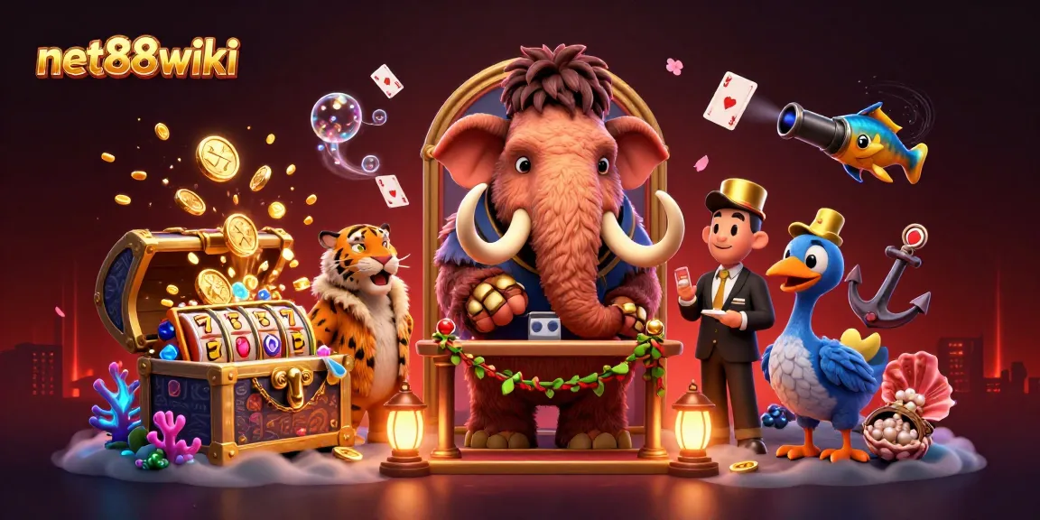 Engage with the exclusive net88wiki casino experience through a vibrant, animated bouncer scene.