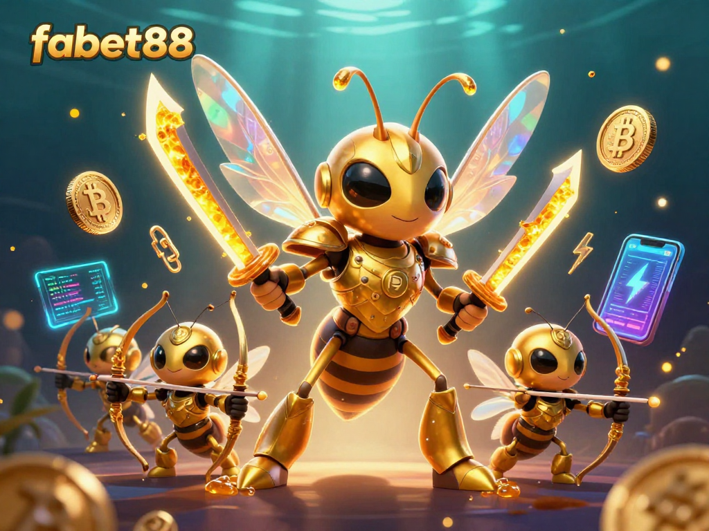 Bet big with fabet88: Experience thrilling gameplay featuring bee warriors and crypto elements.