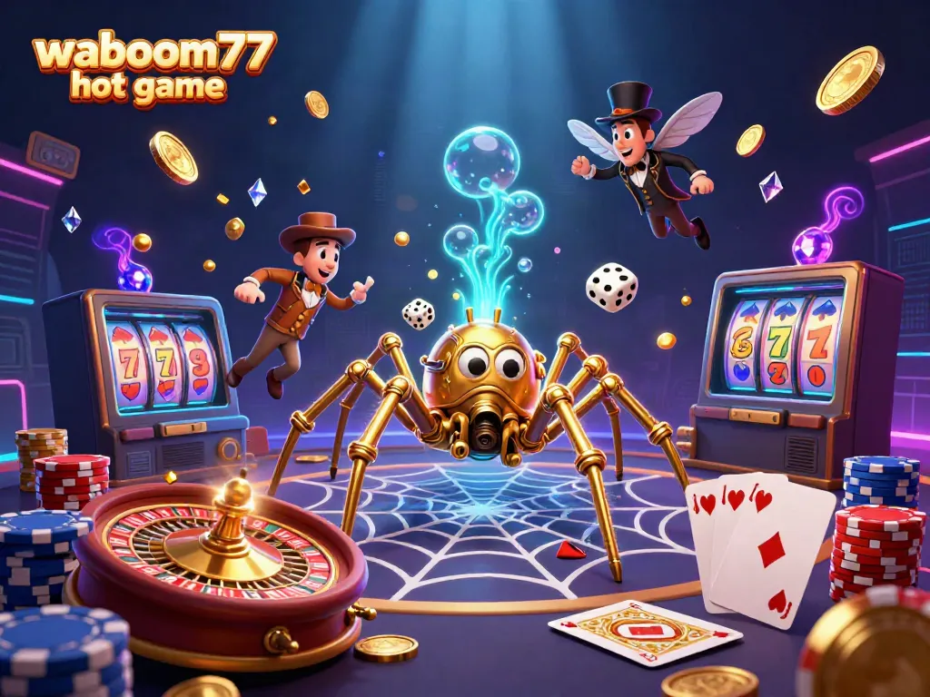Experience the thrill of the waboom77 hot game with vibrant casino action and steampunk elements.