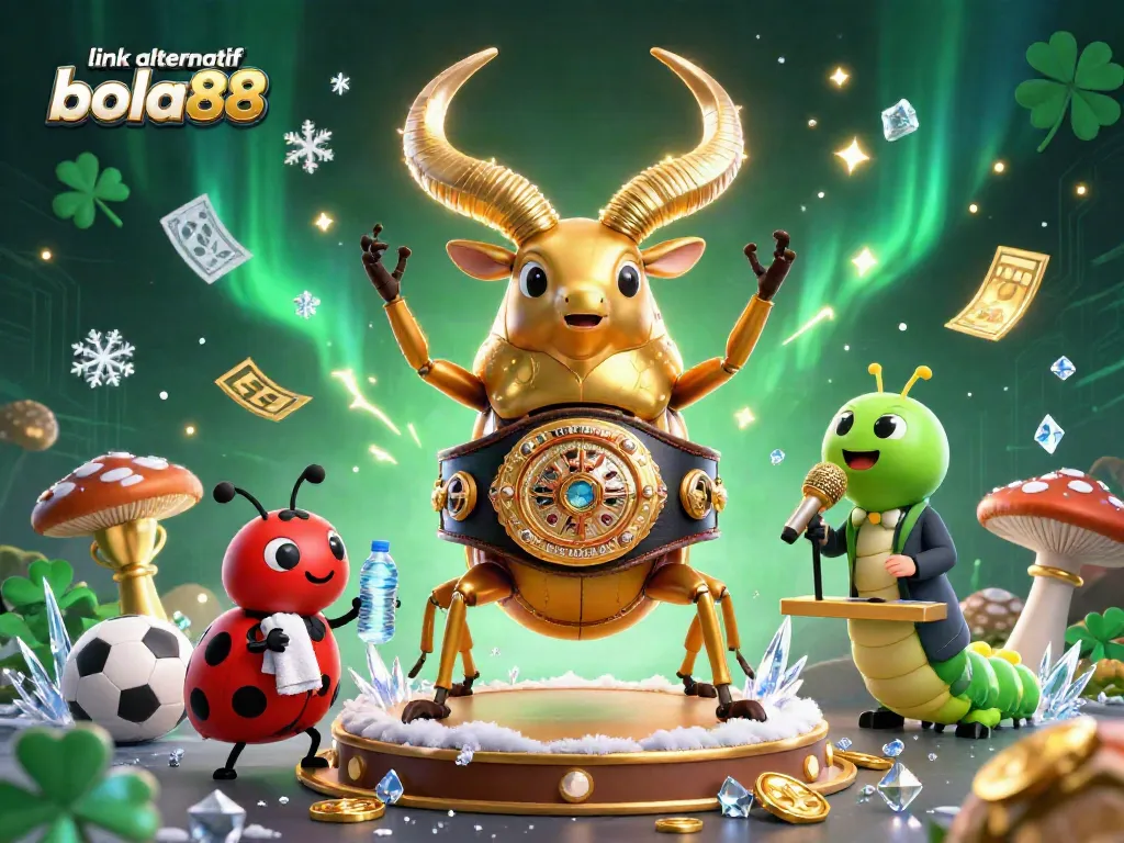Bet on the excitement with link alternatif bola88: Epic sports betting scene featuring animated characters.
