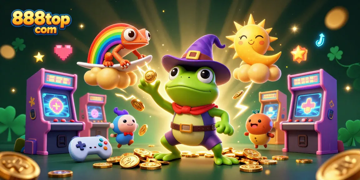Spin and win at 888top com with vibrant casino elements and captivating characters!