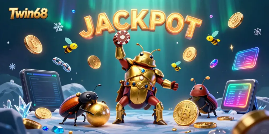Experience the thrill of Twin68 casino with vibrant characters and rich gambling elements.
