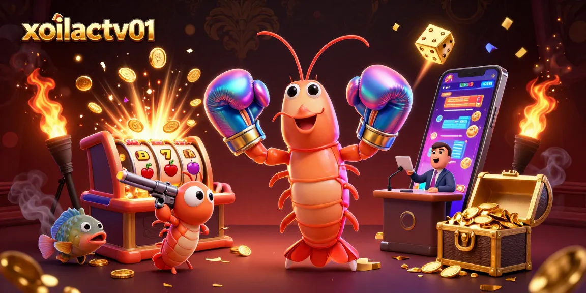 Experience exciting gambling action with the xoilactv01 branded slot machine and dynamic characters.