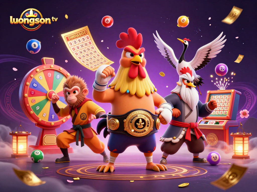 Experience thrilling gameplay on luongson tv with colorful lottery dynamics and festive characters.