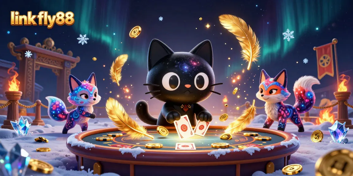 Experience exhilarating gaming action with link fly88's dynamic casino scene featuring enchanting characters and gold!