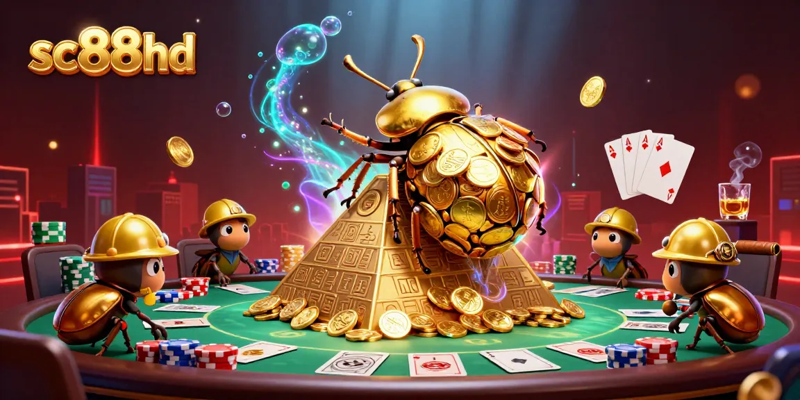 Experience the thrilling action at sc88hd with vibrant casino-themed 3D illustration.