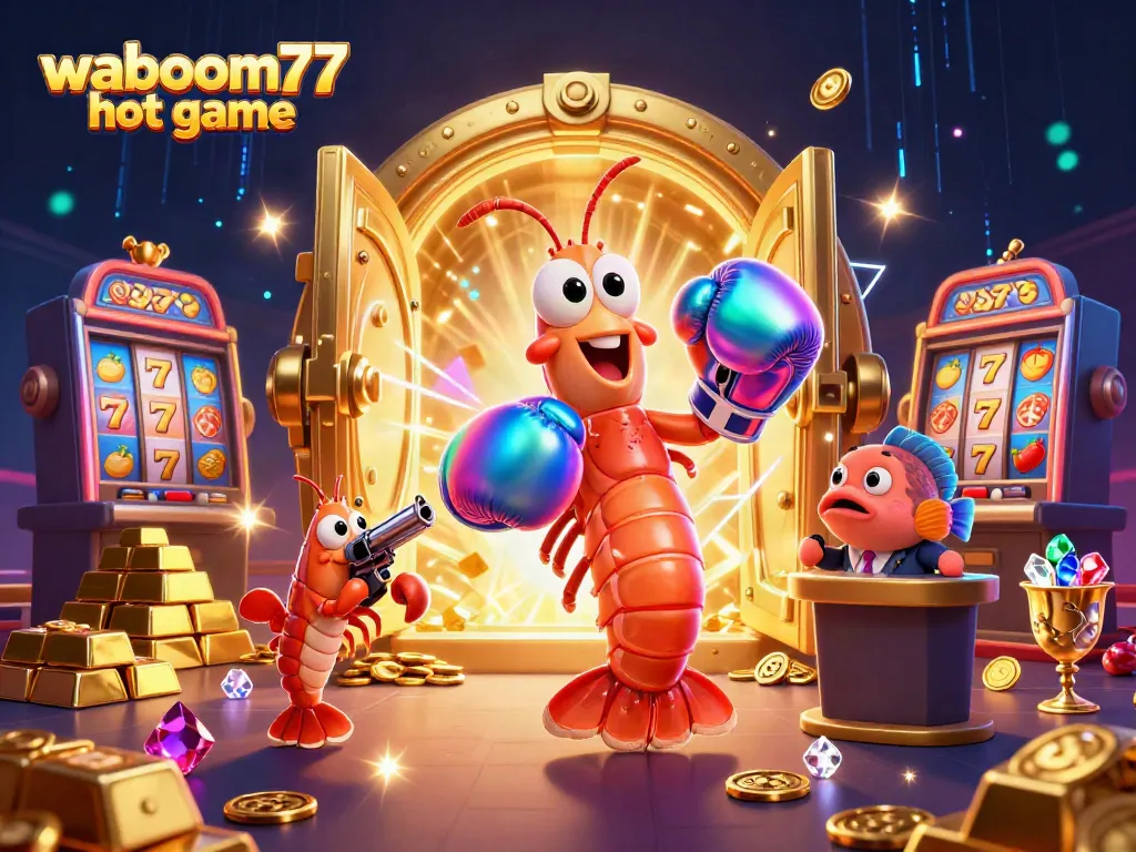 Experience the excitement of waboom77 hot game with vibrant casino characters and dynamic elements.