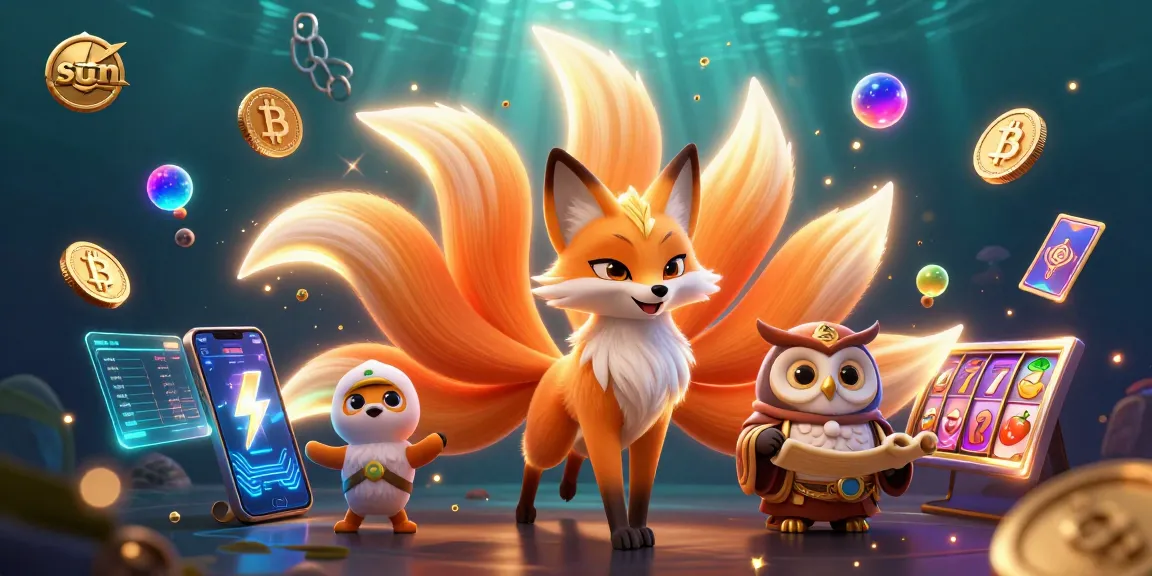 Spin the slot reels alongside sun-themed characters floating in a colorful casino universe.