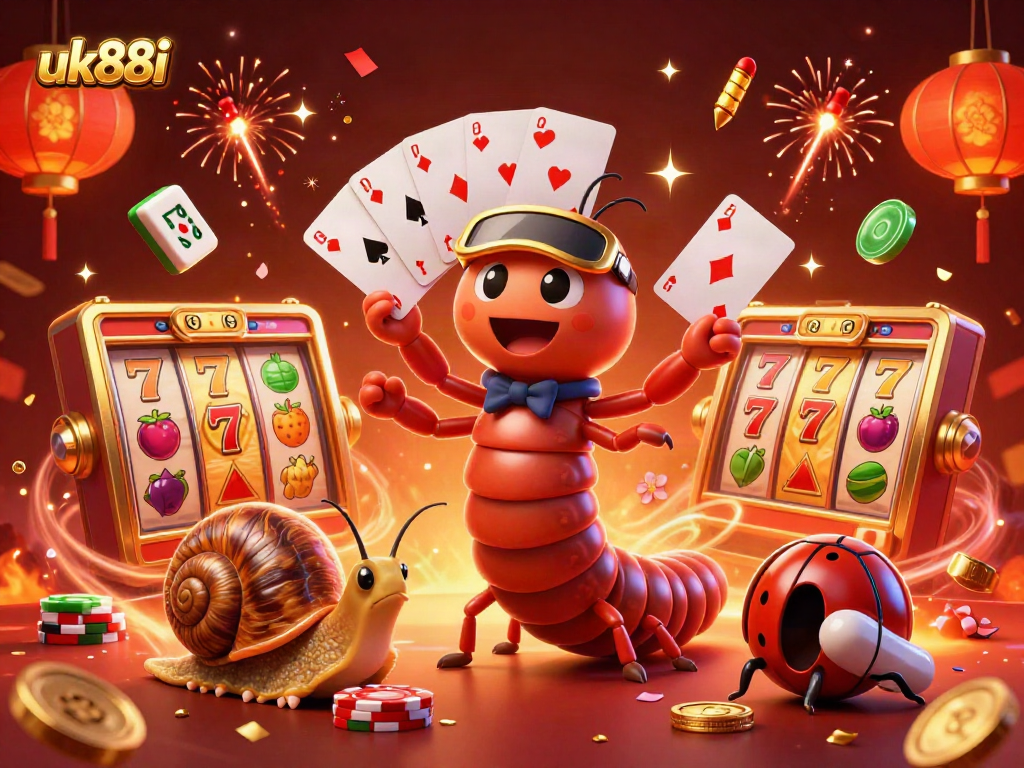Play exciting games at uk88i with colorful slot elements and friendly casino characters!