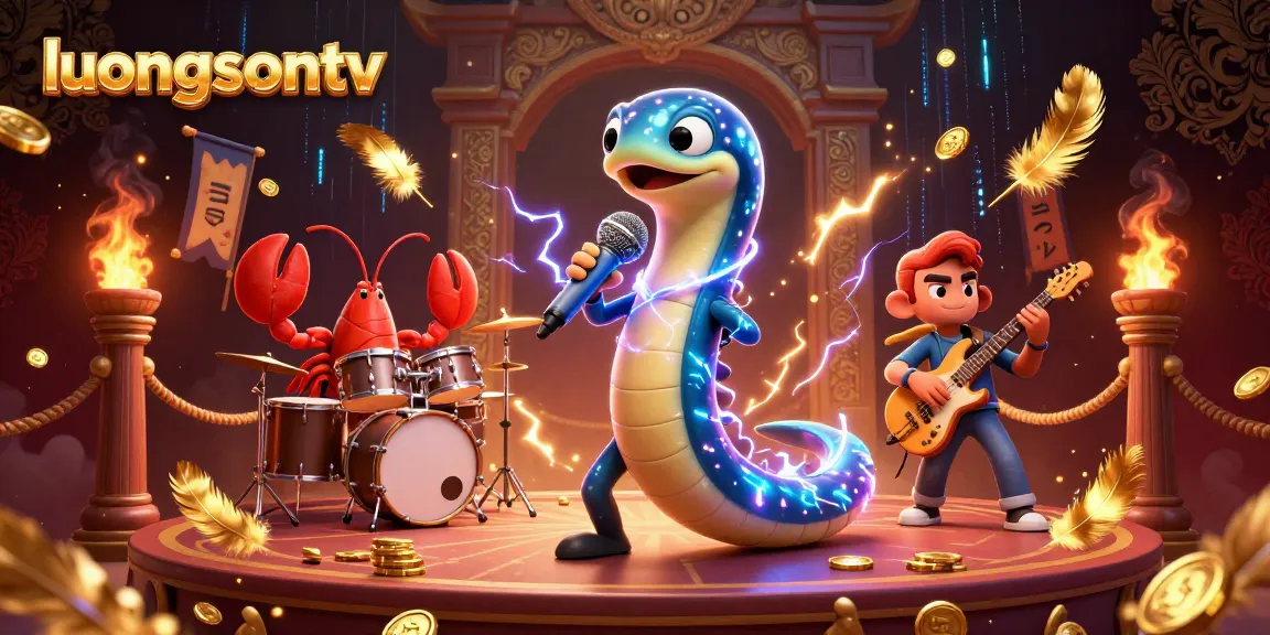 Engage with luongsontv's thrilling underwater casino featuring a DJ eel and vibrant gambling elements.