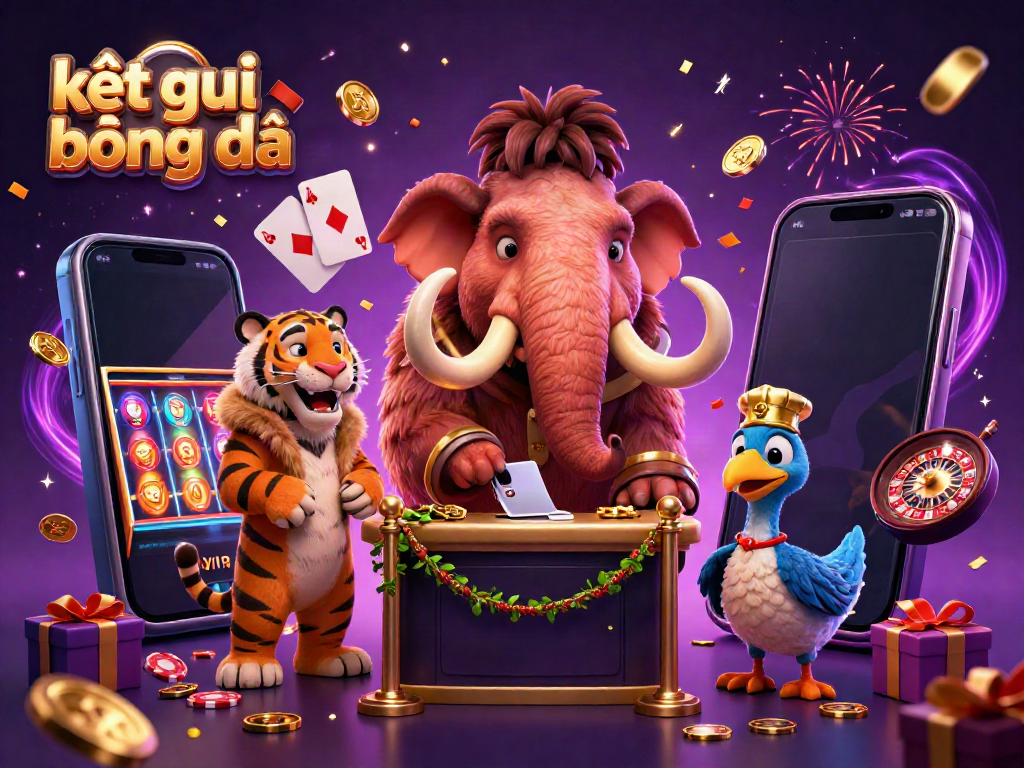 Engage with kết quả bóng đá in this vibrant 3D casino scene featuring cartoon characters and dynamic gaming elements.