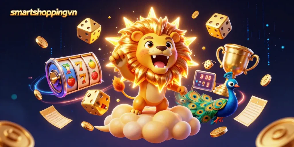 Spin winning jackpots at smartshoppingvn with vibrant 3D slots and casino elements filled with excitement.
