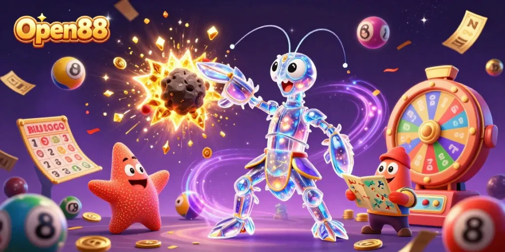 Experience Open88's thrilling cosmic adventure with vibrant lottery elements and dynamic gameplay!