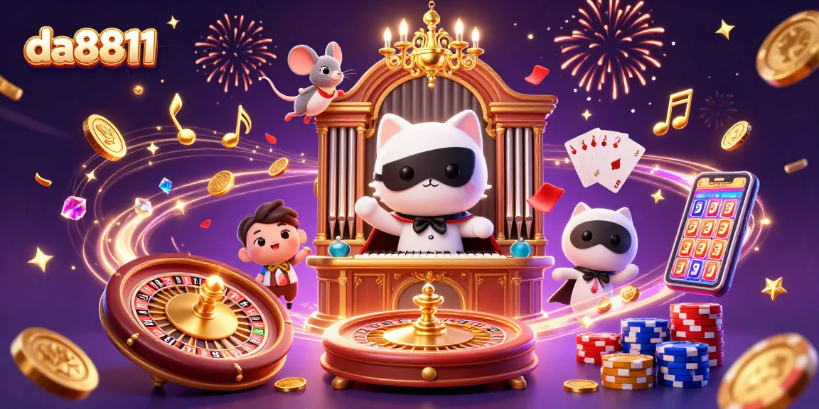 Experience the excitement of da8811's casino world, featuring enchanting characters and dynamic game elements.