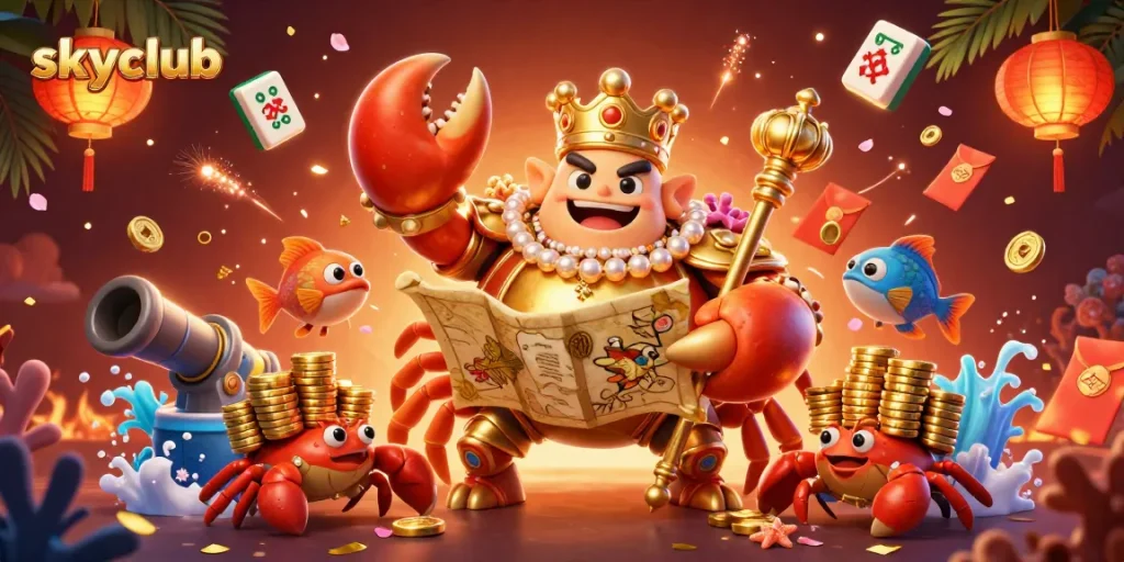 Engage in the thrilling fish shooting game at skyclub with vibrant sea creatures and dynamic gameplay.